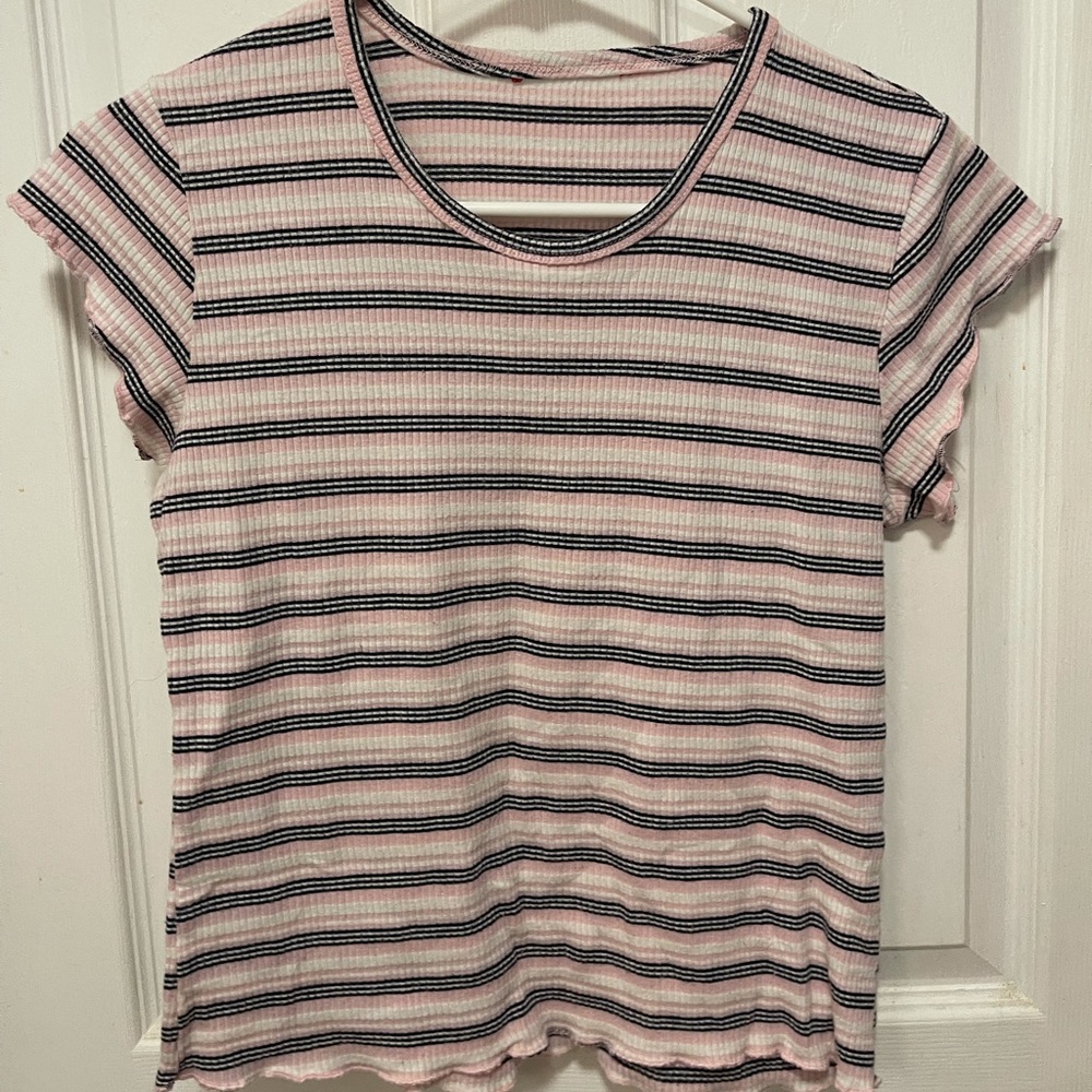 Pink Striped Shirt